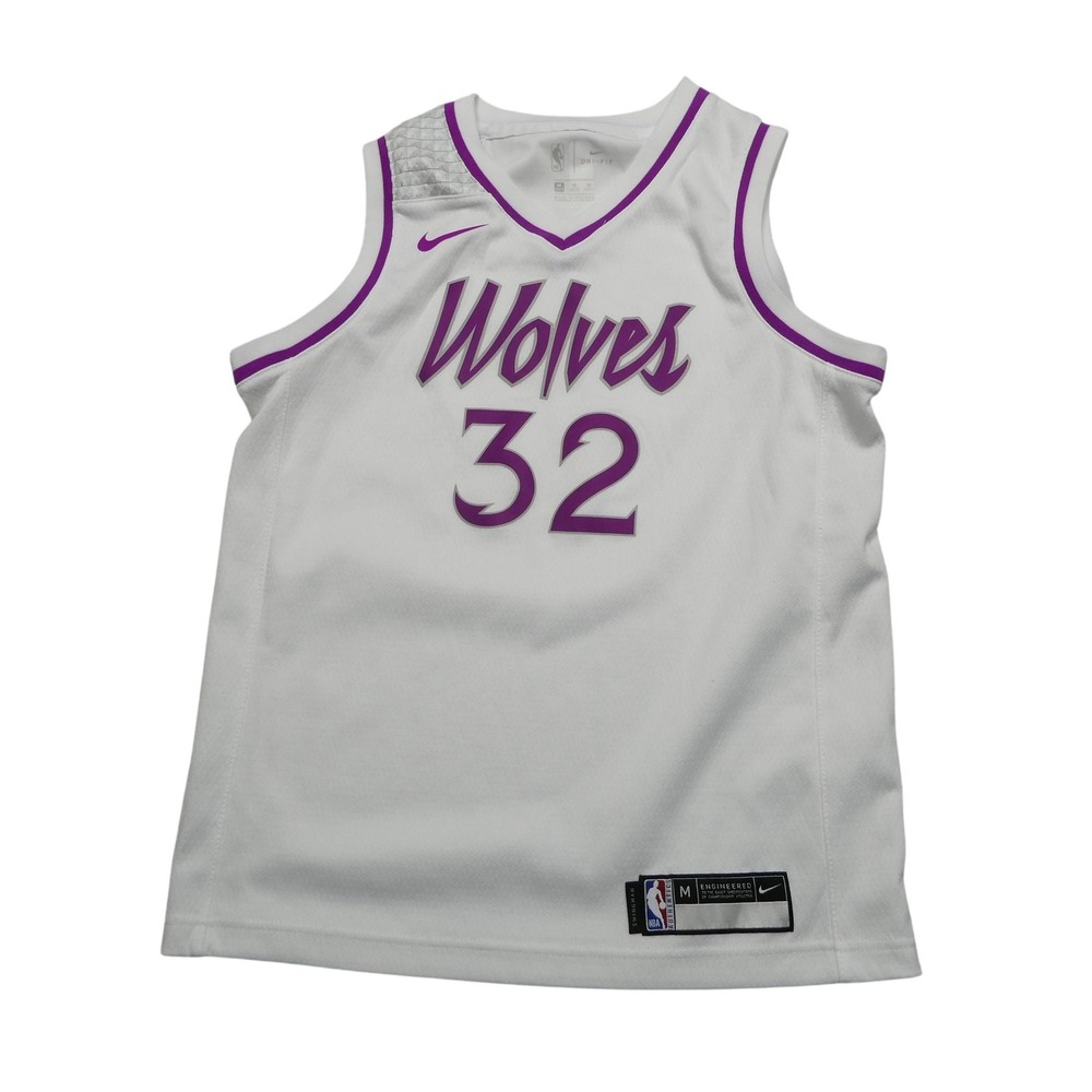 Minnesota Timberwolves Nike City Edition Jersey Youth M NBA Basketball Towns 32
